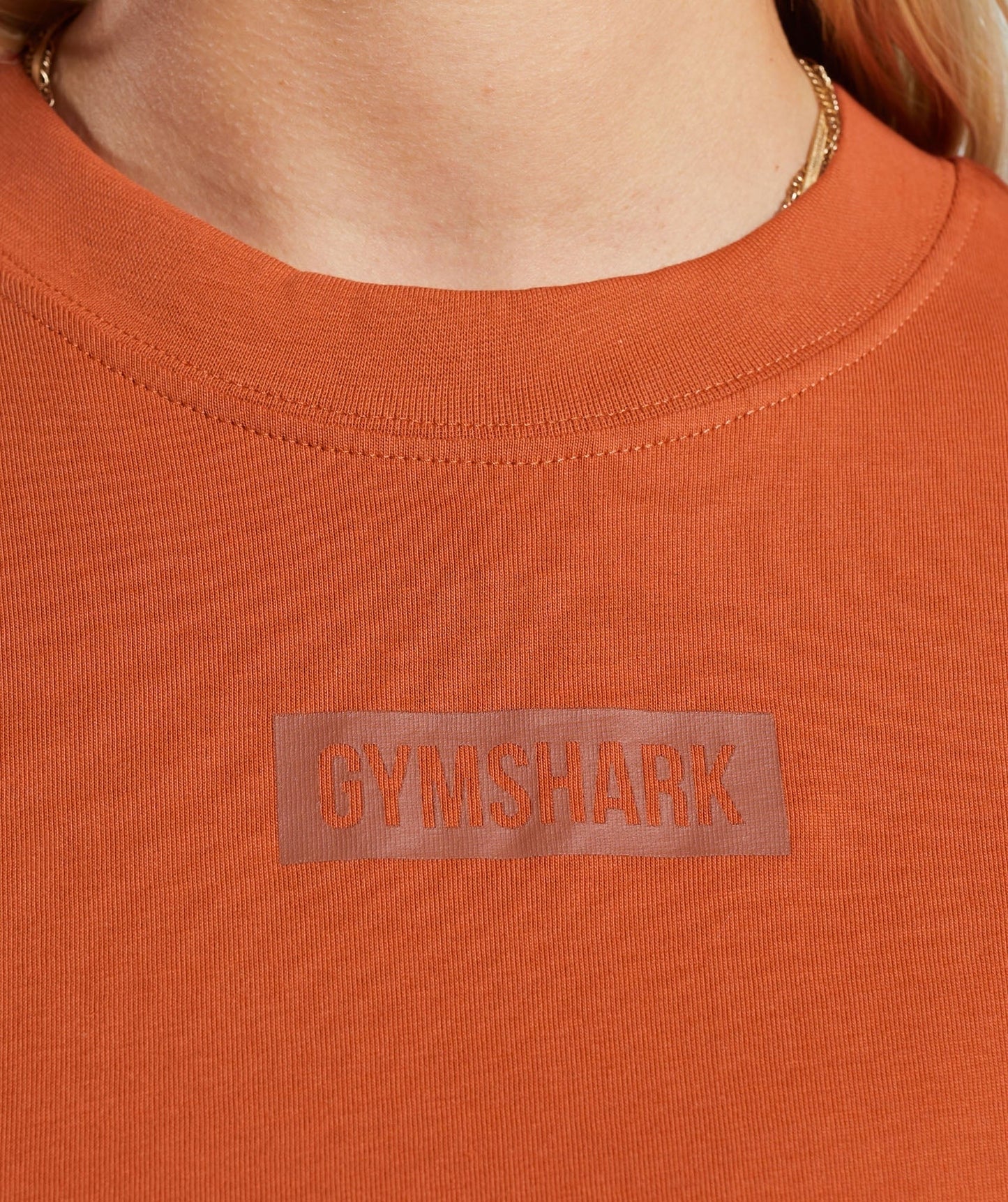 Gymshark Block Oversized T-Shirt - Rust Orange