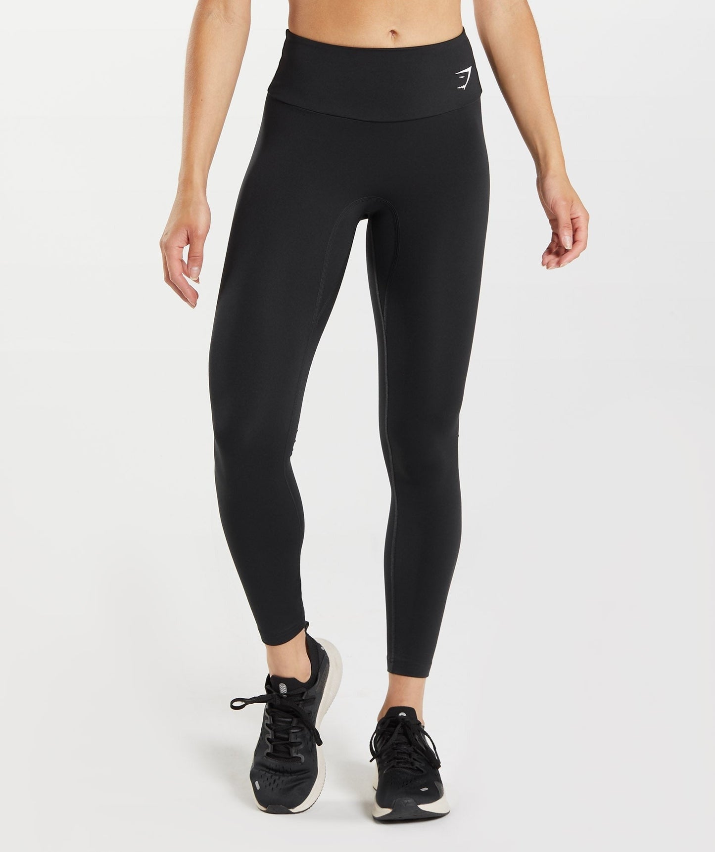 Gymshark FRACTION LEGGINGS - Black/White