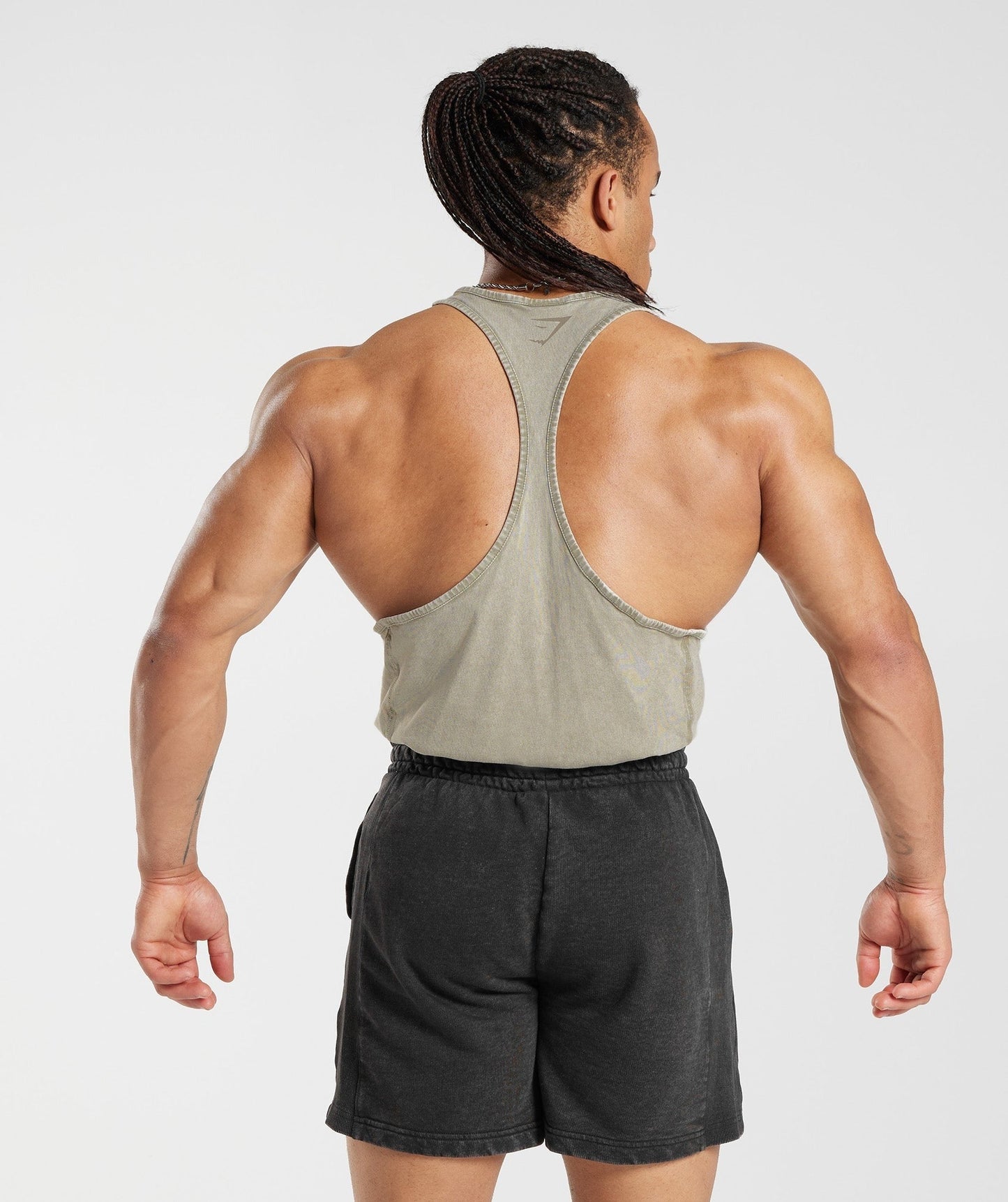 Gymshark Power Washed Stringer - Ecru Brown