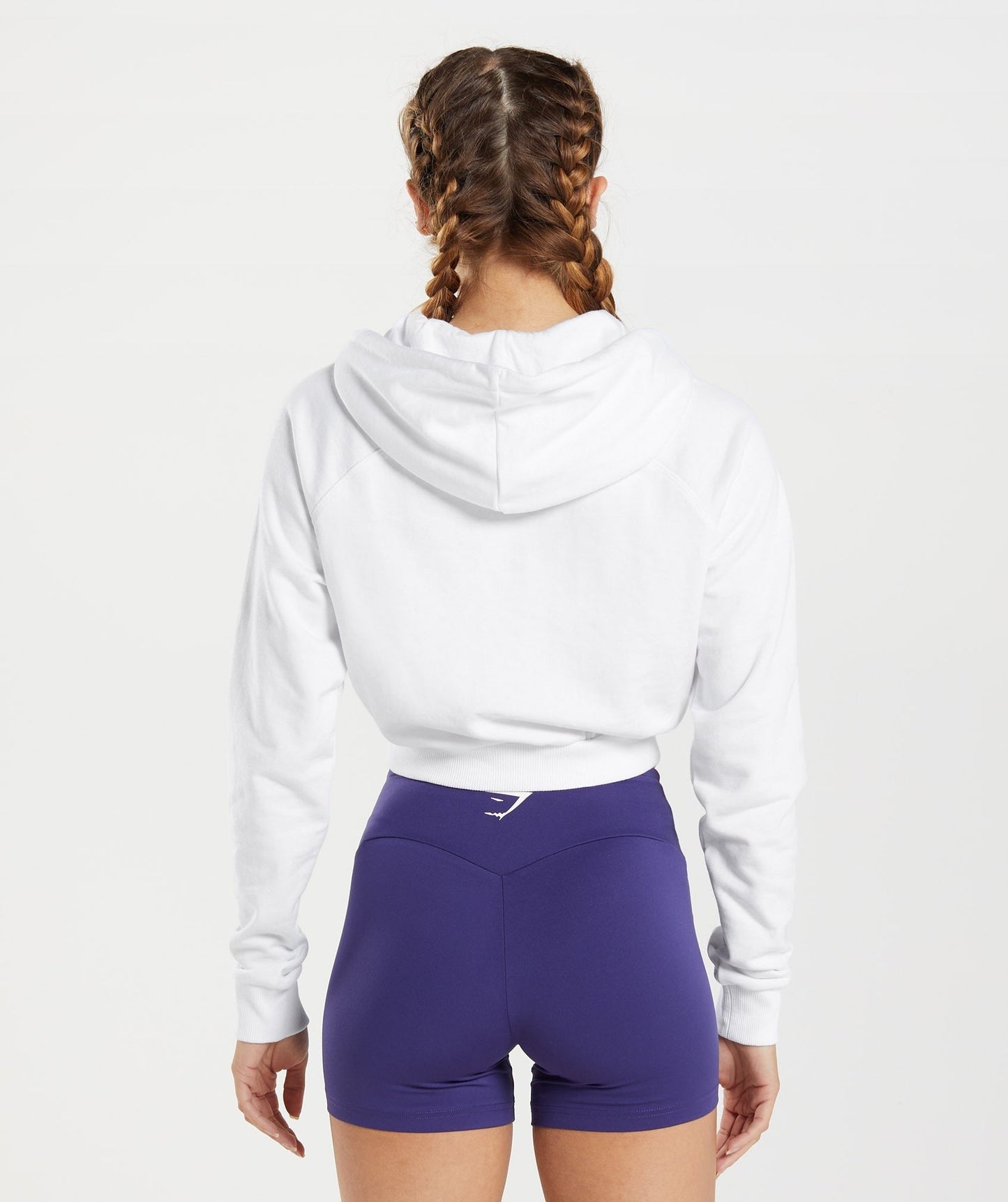 Gymshark Training Cropped Hoodie - White