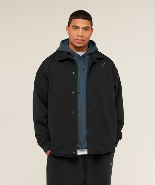 Gymshark Power Coach Jacket - GS Black/GS Asphalt Grey
