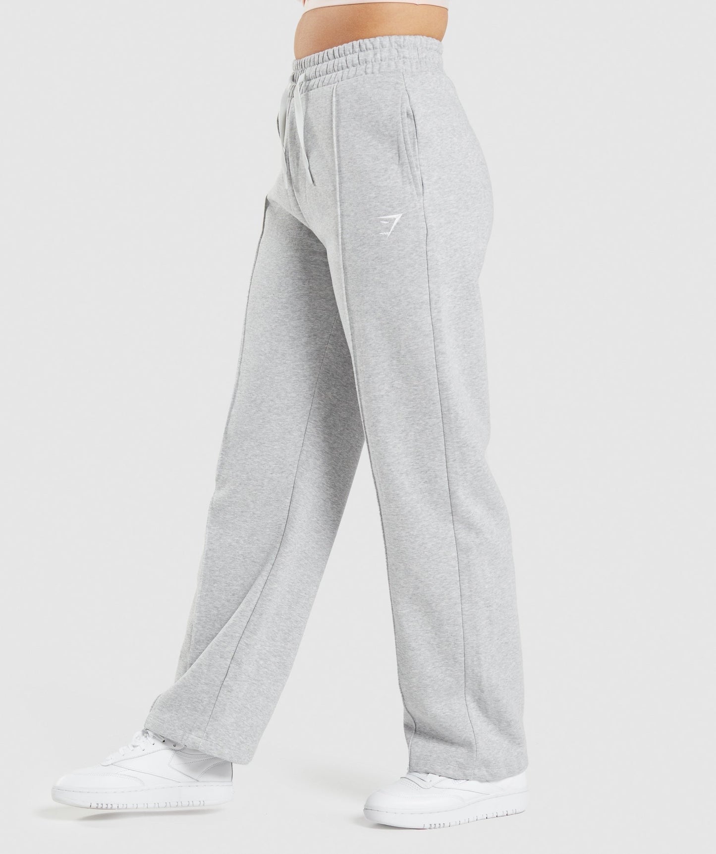 Gymshark Training Straight Leg Joggers - Light Grey Marl