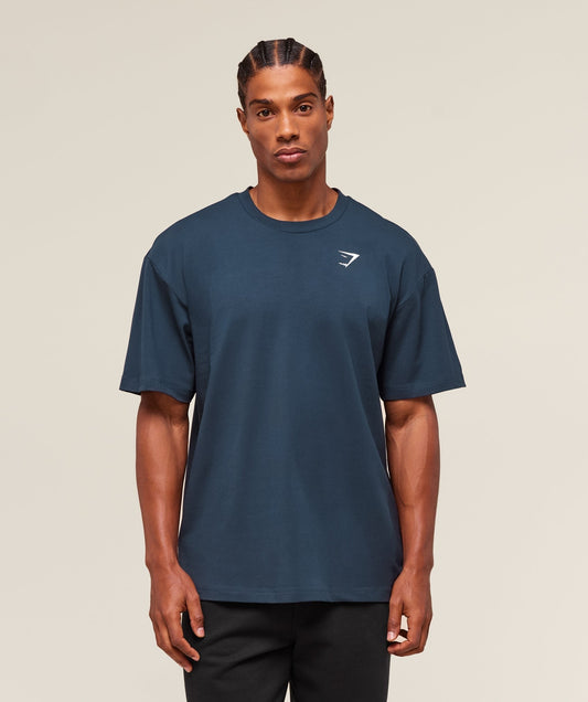 Gymshark Essential Oversized T-Shirt - Navy