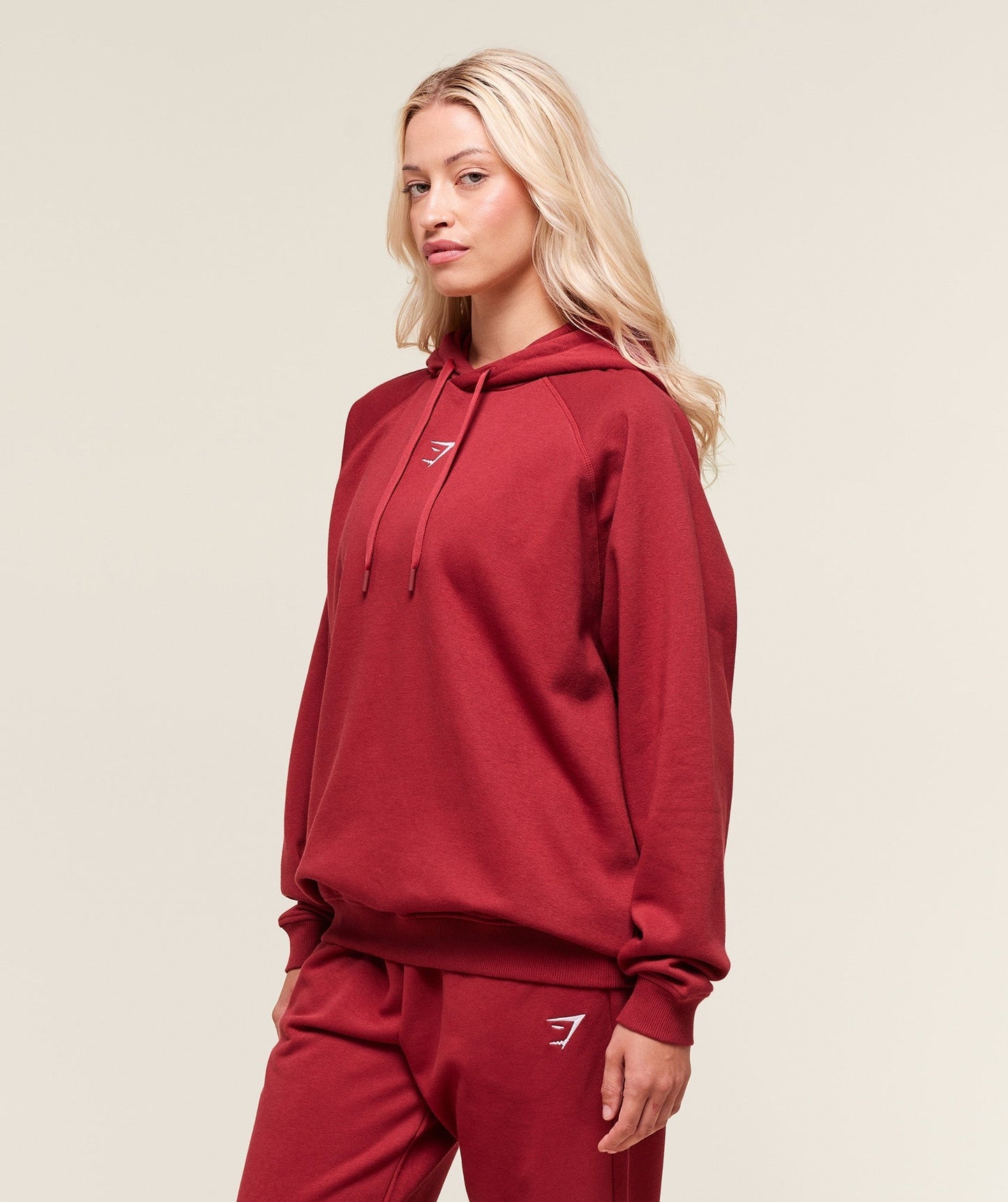 Gymshark Training Oversized Fleece Hoodie - Athletic Burgundy