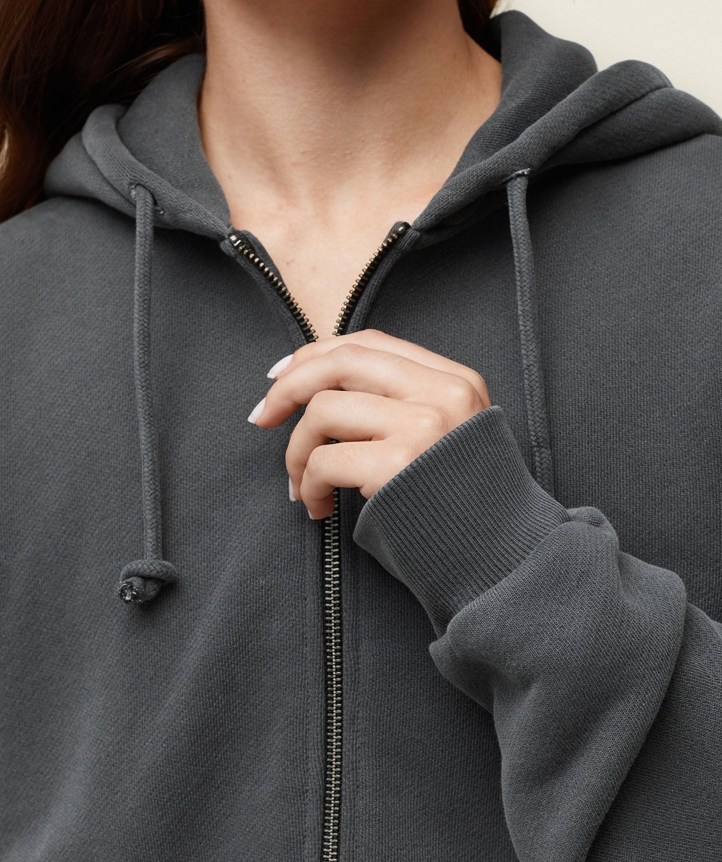Gymshark everywear Cropped Zip Hoodie - Black