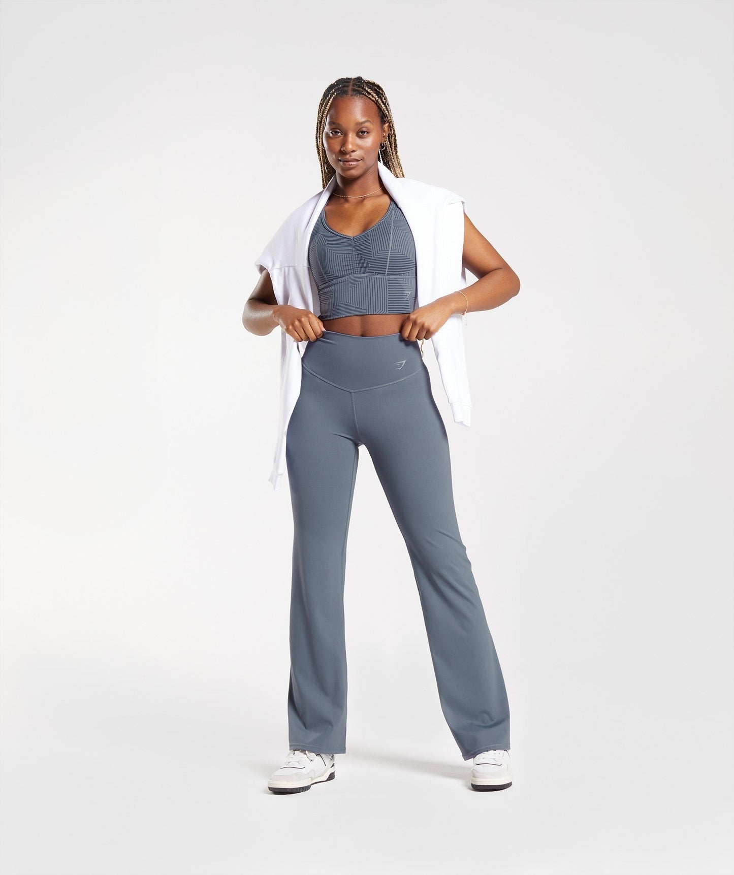 Gymshark Elevate Flared Leggings - Evening Blue