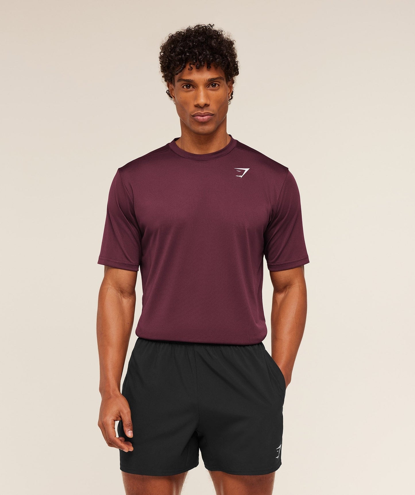 Gymshark Arrival T-Shirt - GS Impact Burgundy