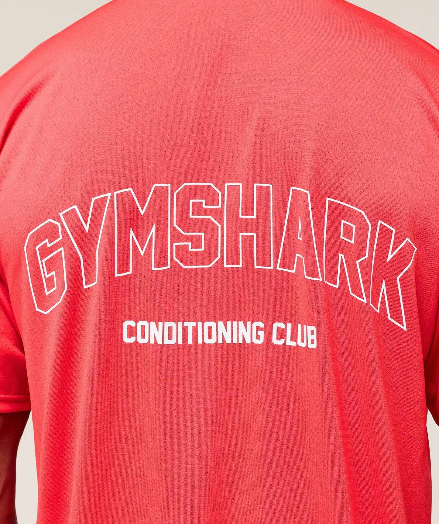 Gymshark Hybrid Athlete T-Shirt - Coral Red