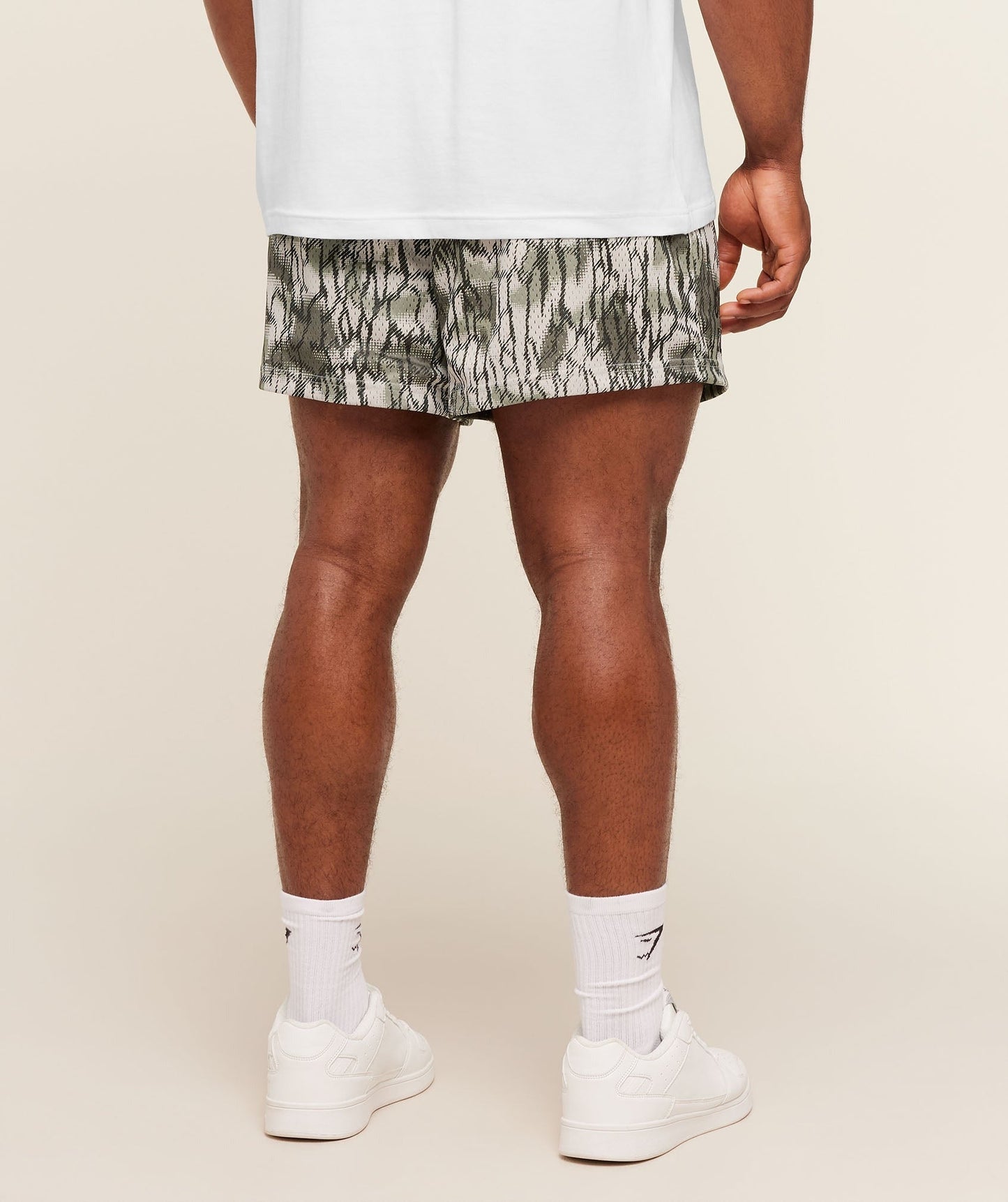 Gymshark Lifting Mesh 5" Shorts - Pebble Grey