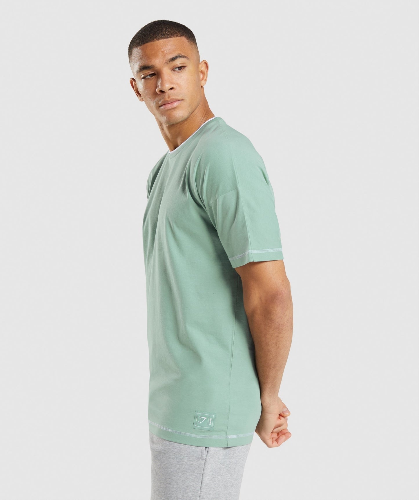 Gymshark Recess T-Shirt - Maya Blue/White