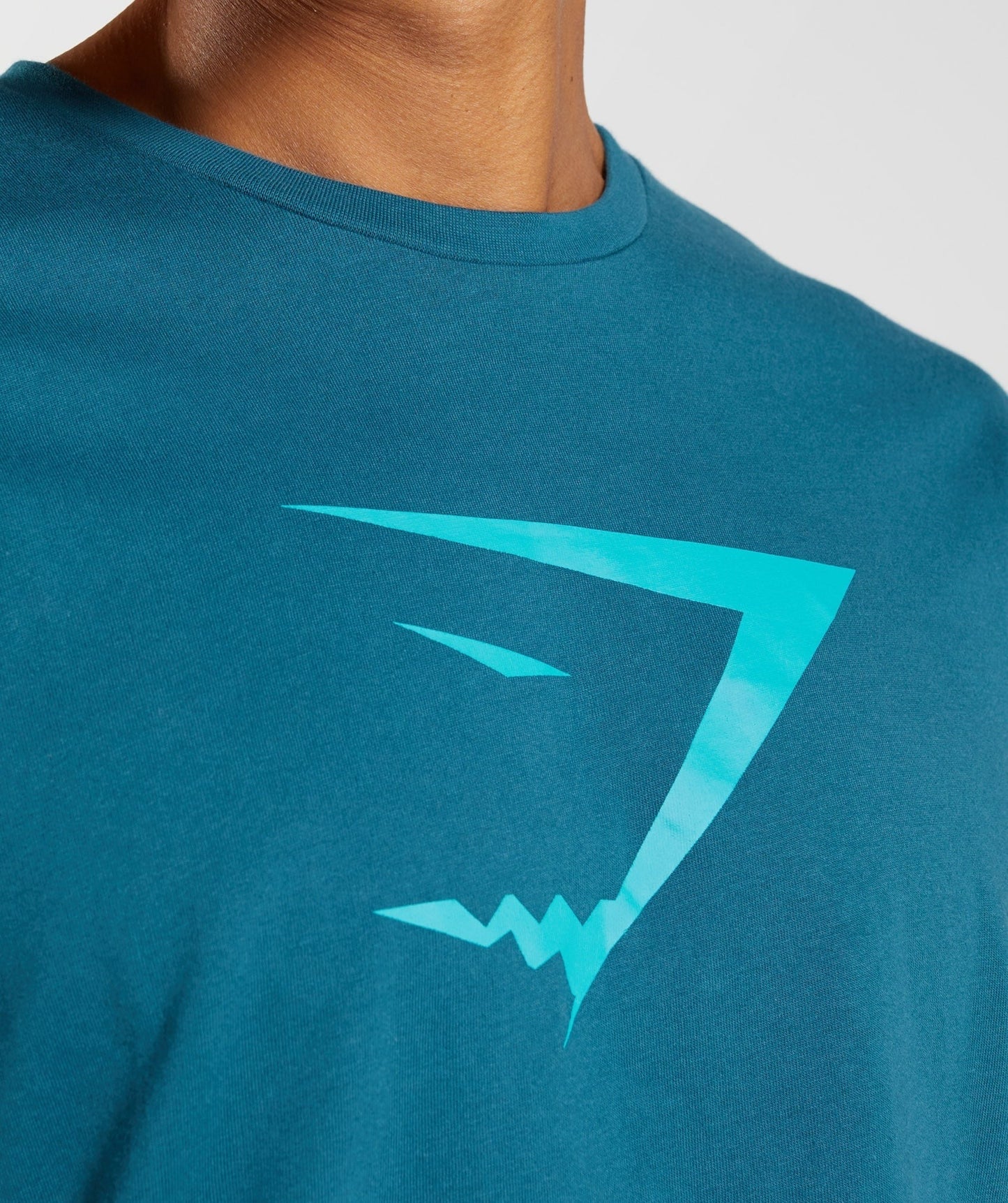 Gymshark Sharkhead Infill T-Shirt - Atlantic Blue