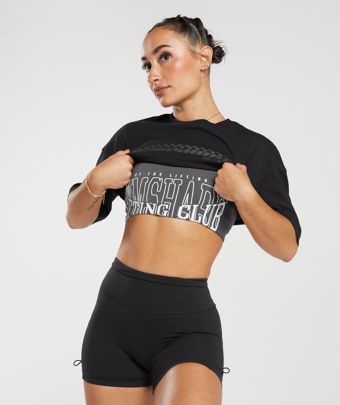 Gymshark Motorcross Oversized T-Shirt - Black