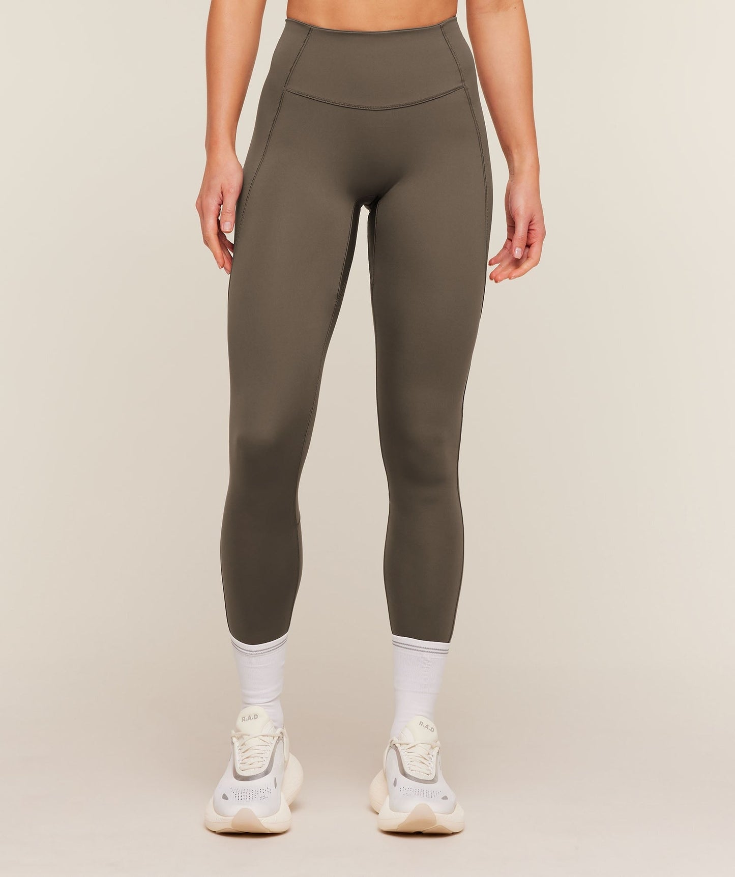 Gymshark Running Elite Leggings - Camo Brown