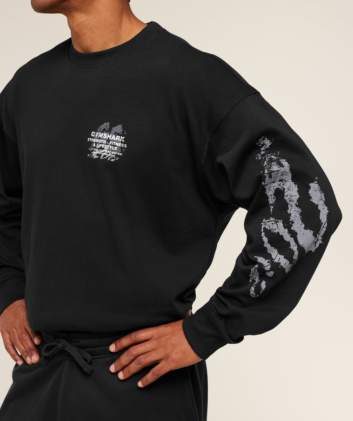 Gymshark Strength Fitness & Lifestyle Long Sleeve T-Shirt - Black