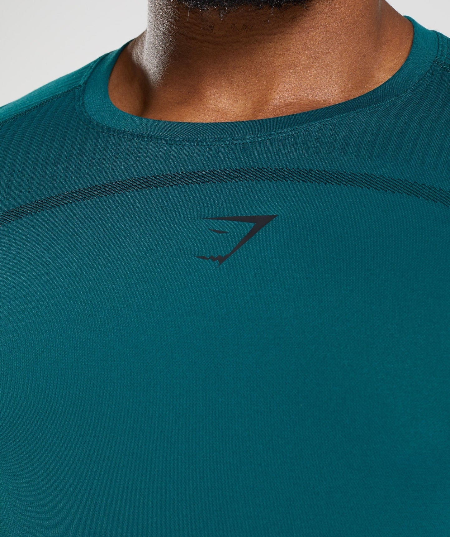 Gymshark 315 LS Seamless T-Shirt - Winter Teal/Black