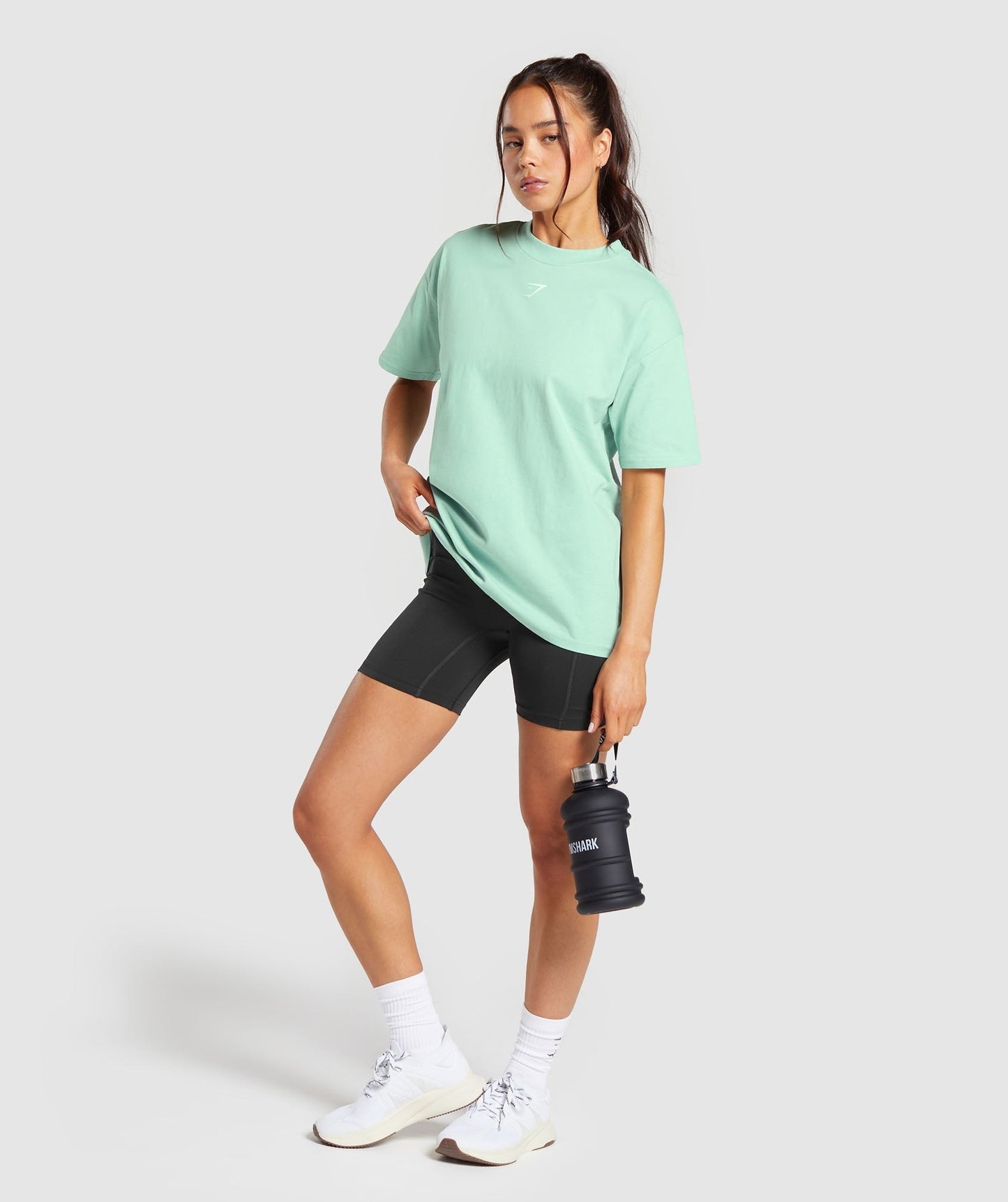 Gymshark Fraction Oversized T-Shirt - Lido Green