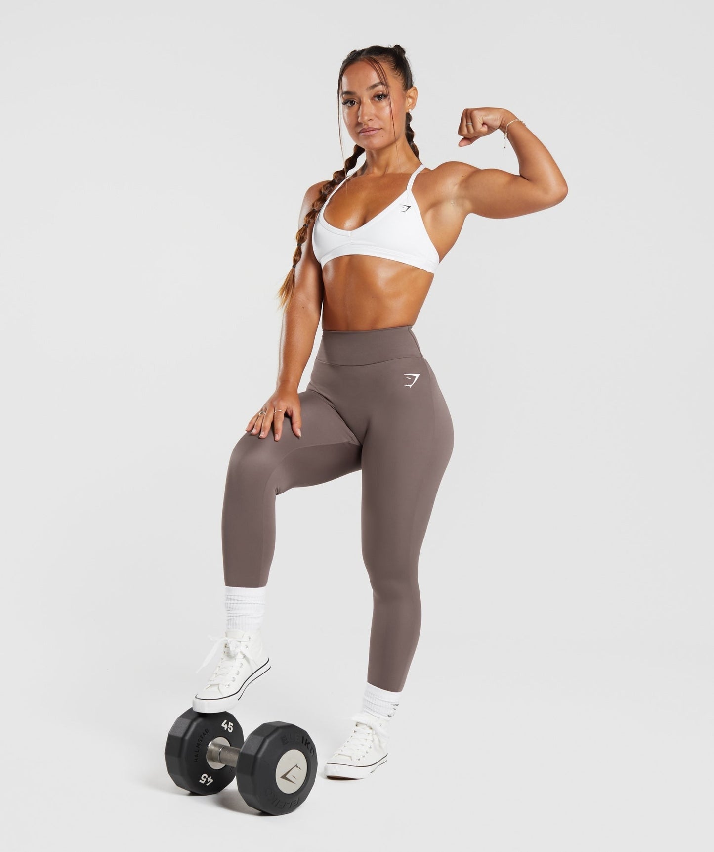 Gymshark Power Regular Leggings - Walnut Mauve