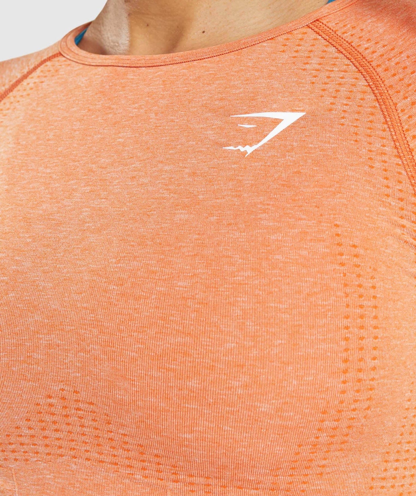 Gymshark Vital Crop Top - Apricot Orange Marl