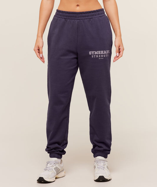 Gymshark Strength Graphic Joggers - Midnight Purple