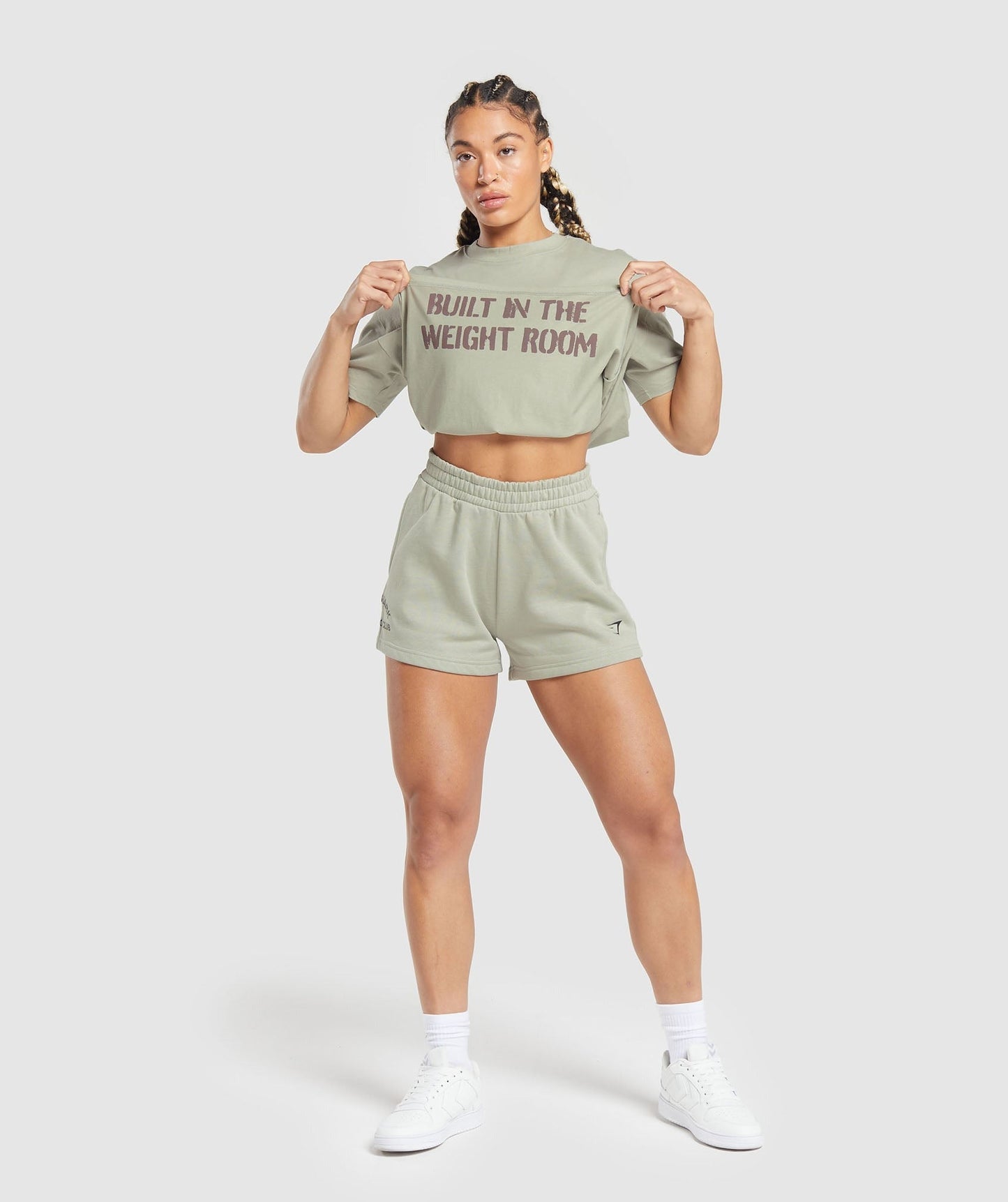 Gymshark Built Oversized T-Shirt - Stone Grey