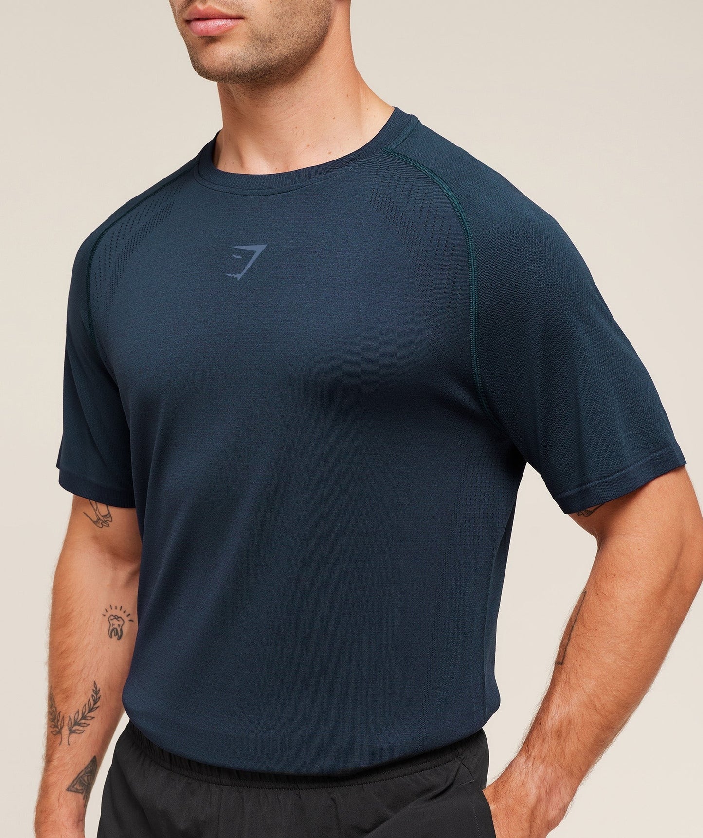 Gymshark Versatile Seamless T-Shirt - Bench Blue/Compound Blue