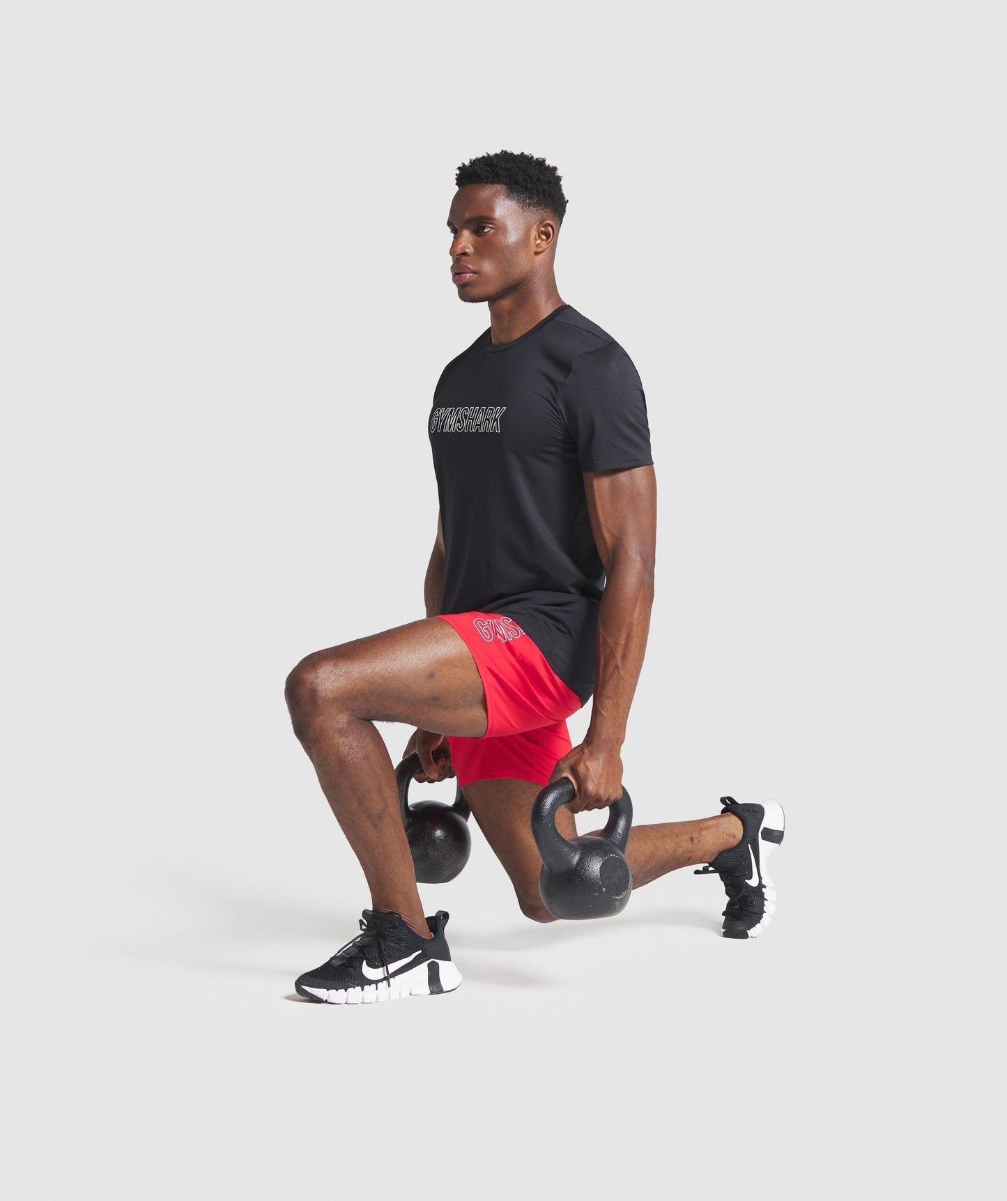 Gymshark Arrival Graphic Shorts - Red