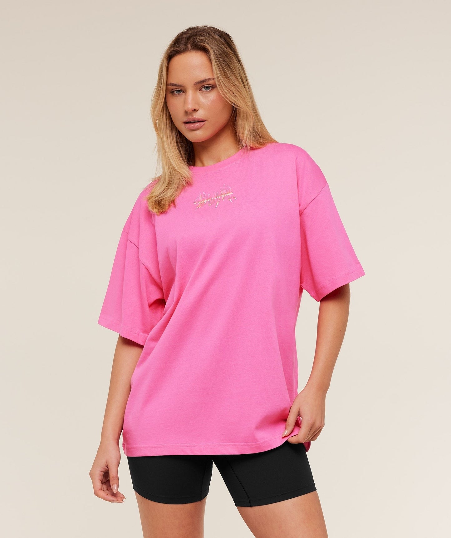 Gymshark Eagle Band Style Graphic Short Sleeve T-Shirt - GS Electric Pink