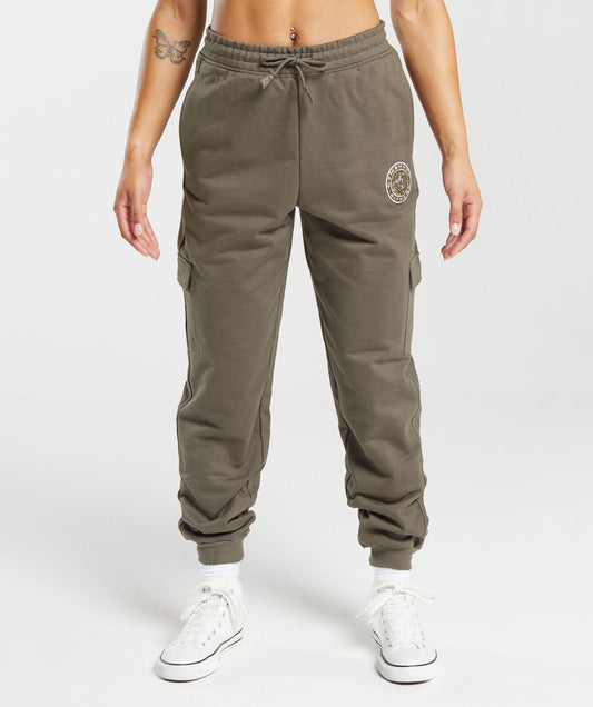 Gymshark Legacy Joggers - Camo Brown