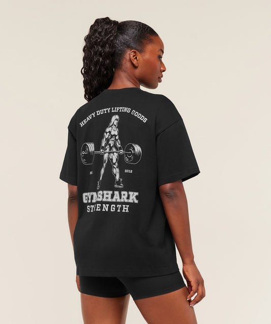 Gymshark Strength Graphic T-Shirt - Black