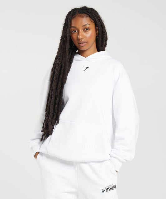 Gymshark GS x Leana Deeb Oversized Hoodie - White