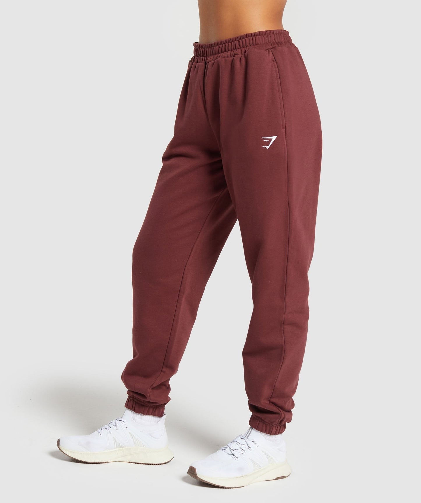 Gymshark Training Regular Fleece Joggers - Burgundy Brown