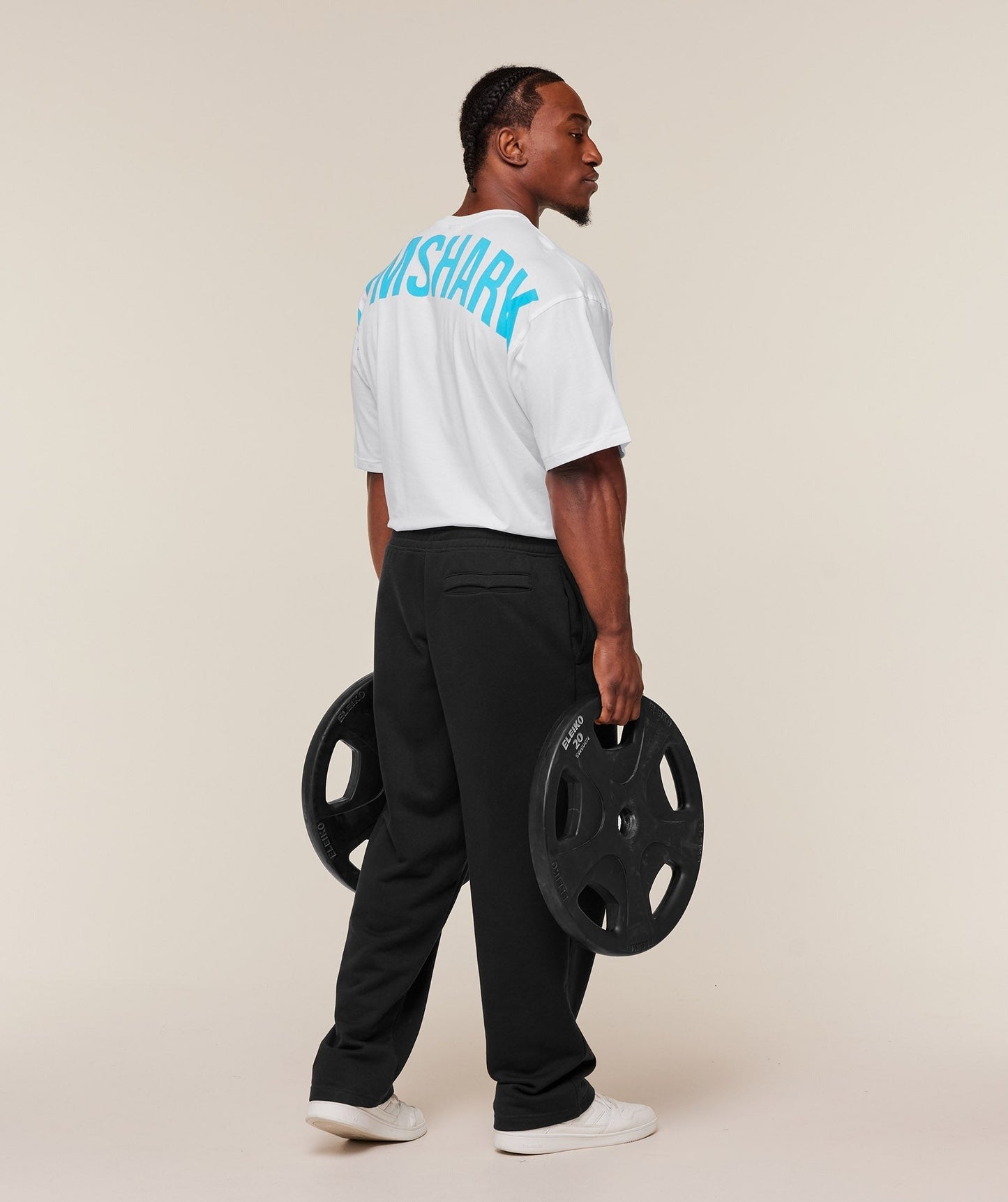 Gymshark Power T-Shirt - GS White/GS Brand Blue