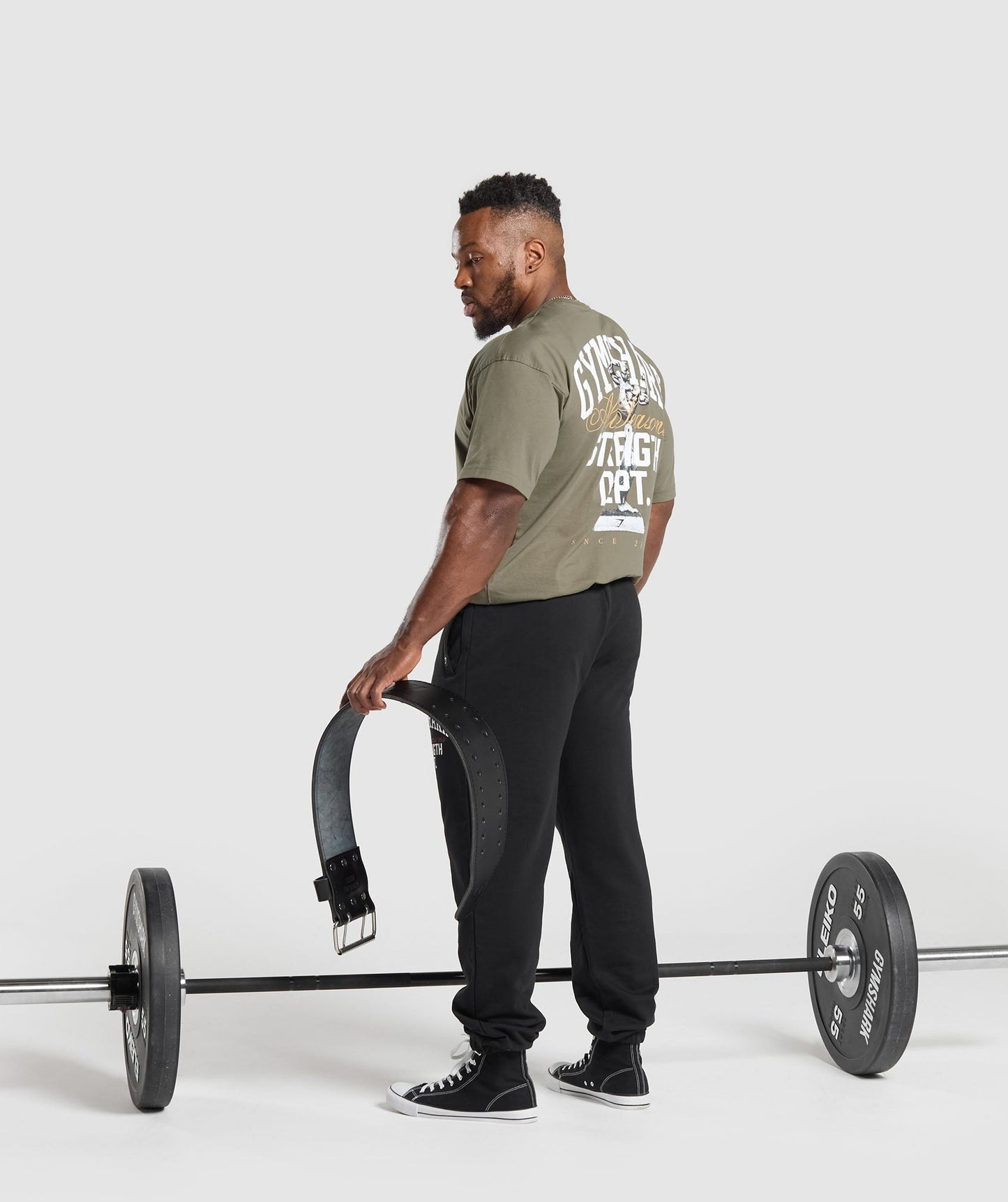 Gymshark Trophy Graphic T-Shirt - Base Green