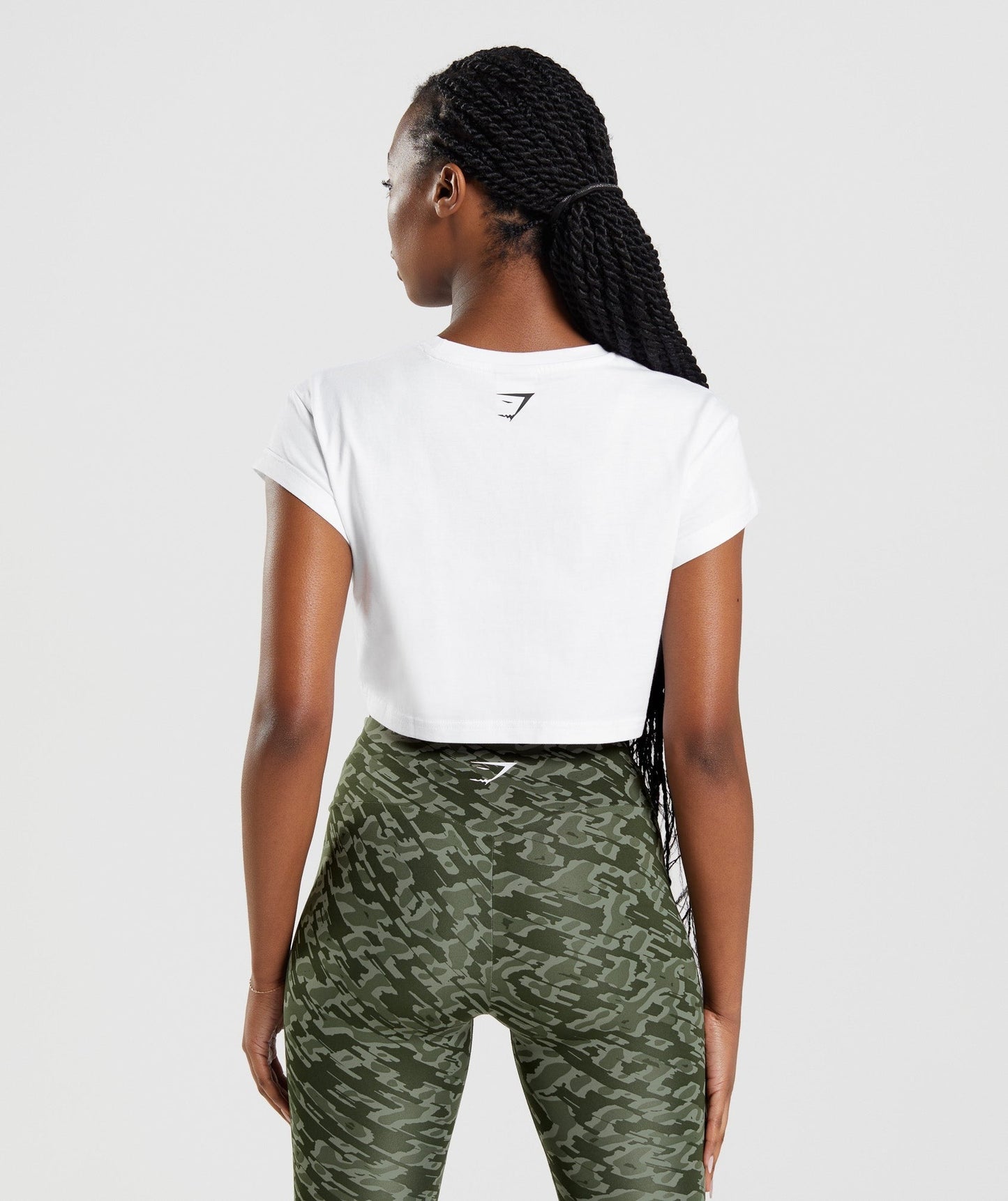 Gymshark Apollo Crop Top - White