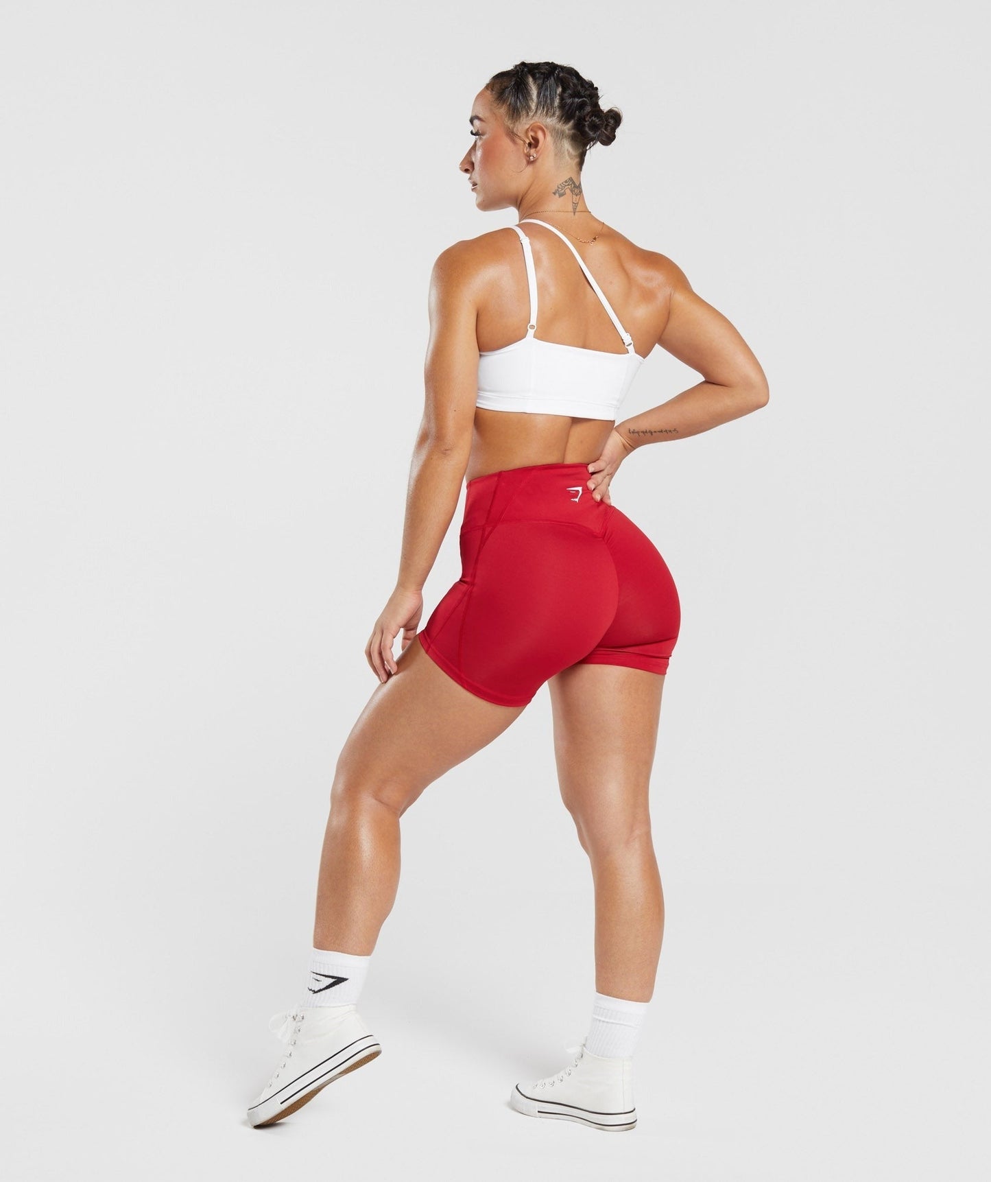 Gymshark GS Power High Rise Shorts - Carmine Red