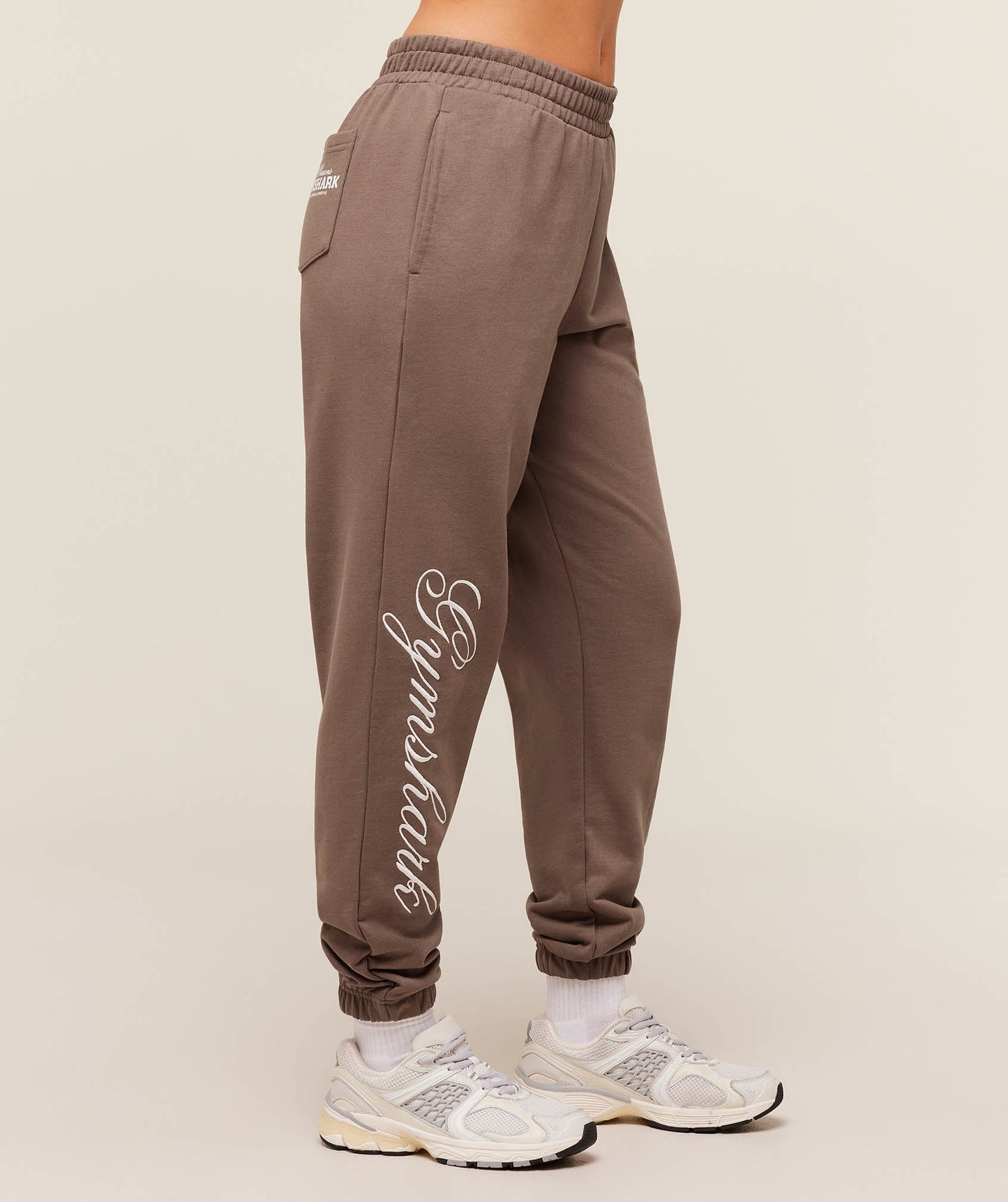 Gymshark All Seasons Graphic Joggers - Soft Brown