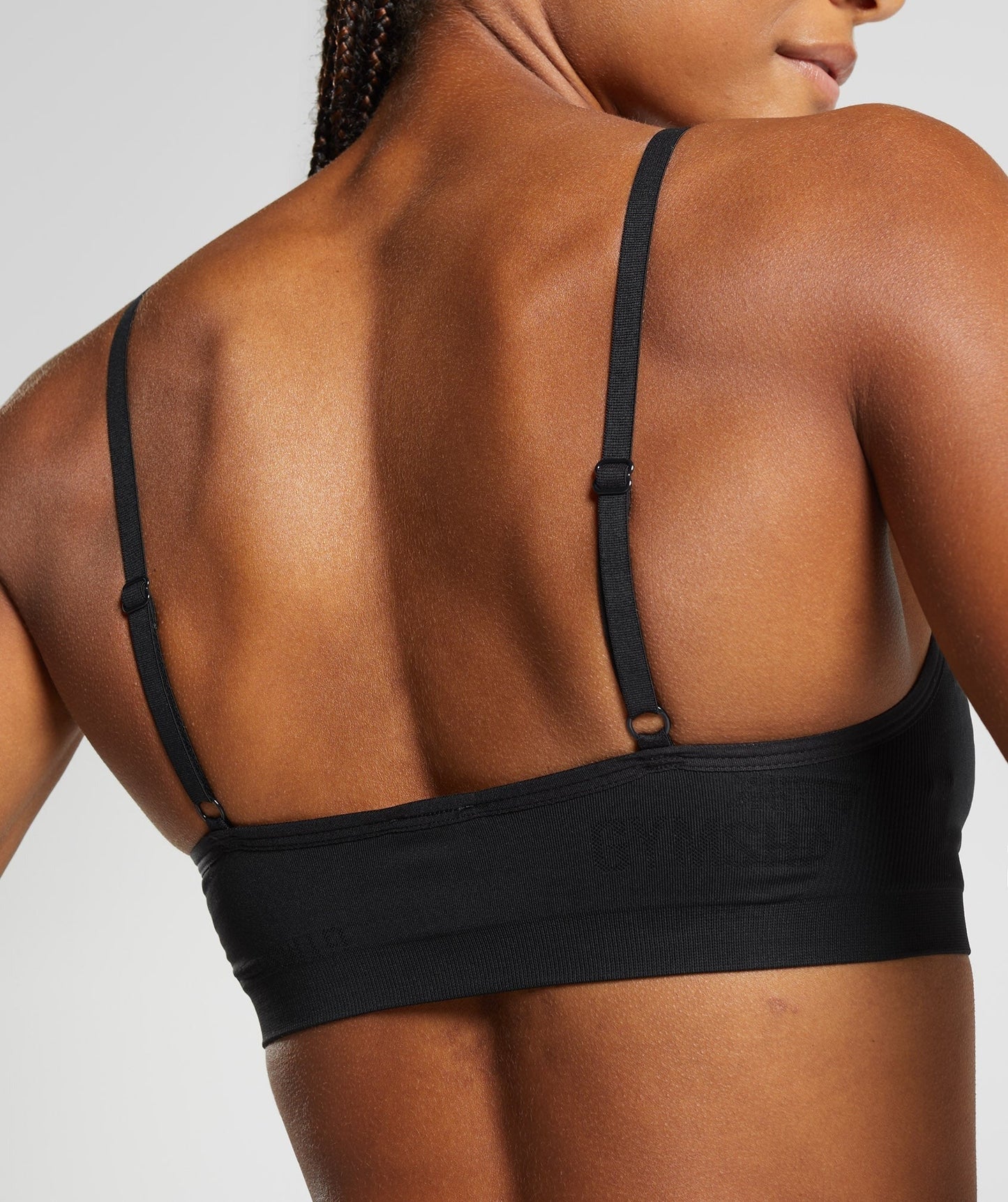 Gymshark Seamless Jacquard Bralette - Black
