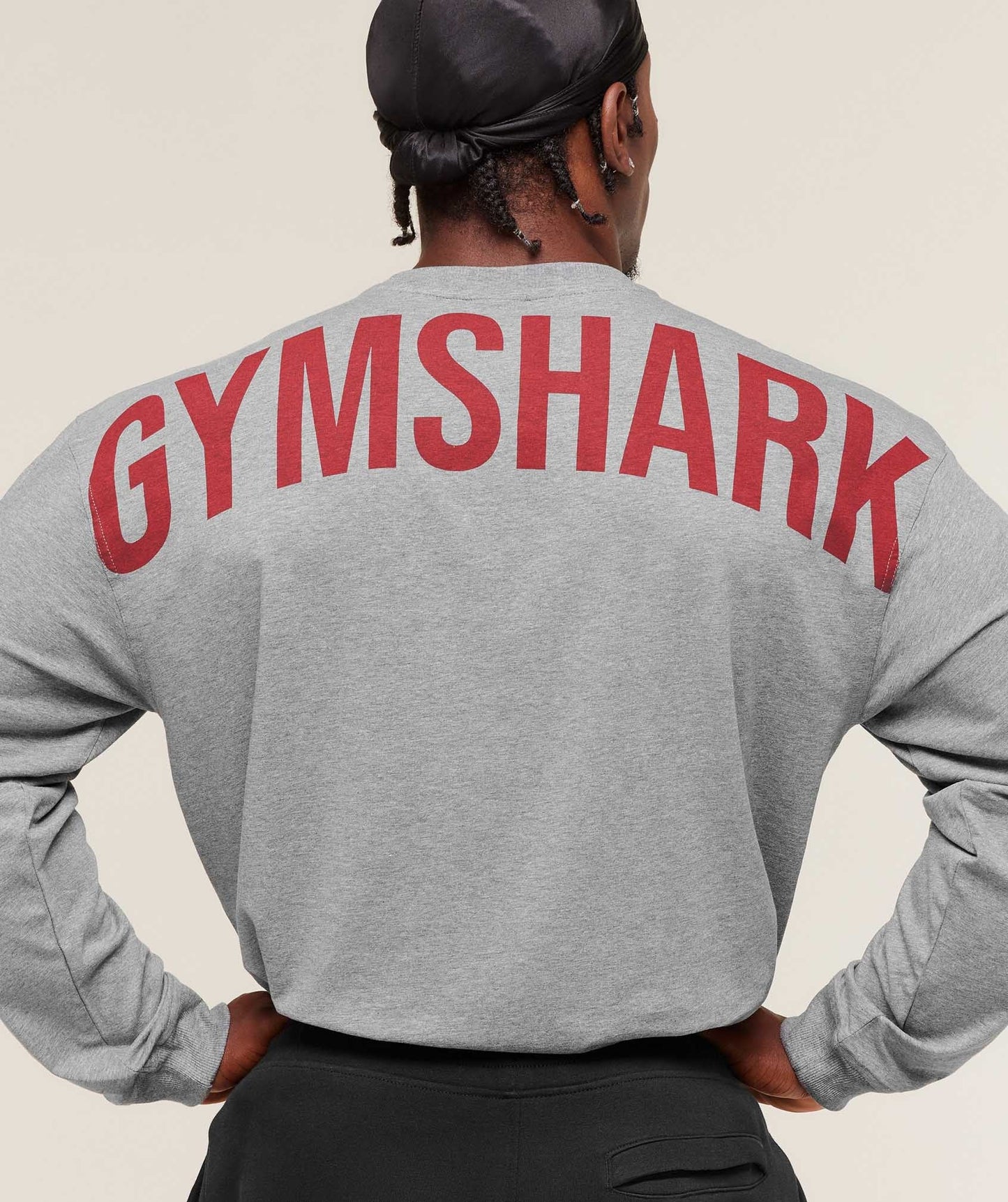 Gymshark Power Long Sleeve T-Shirt - Charcoal Core Marl