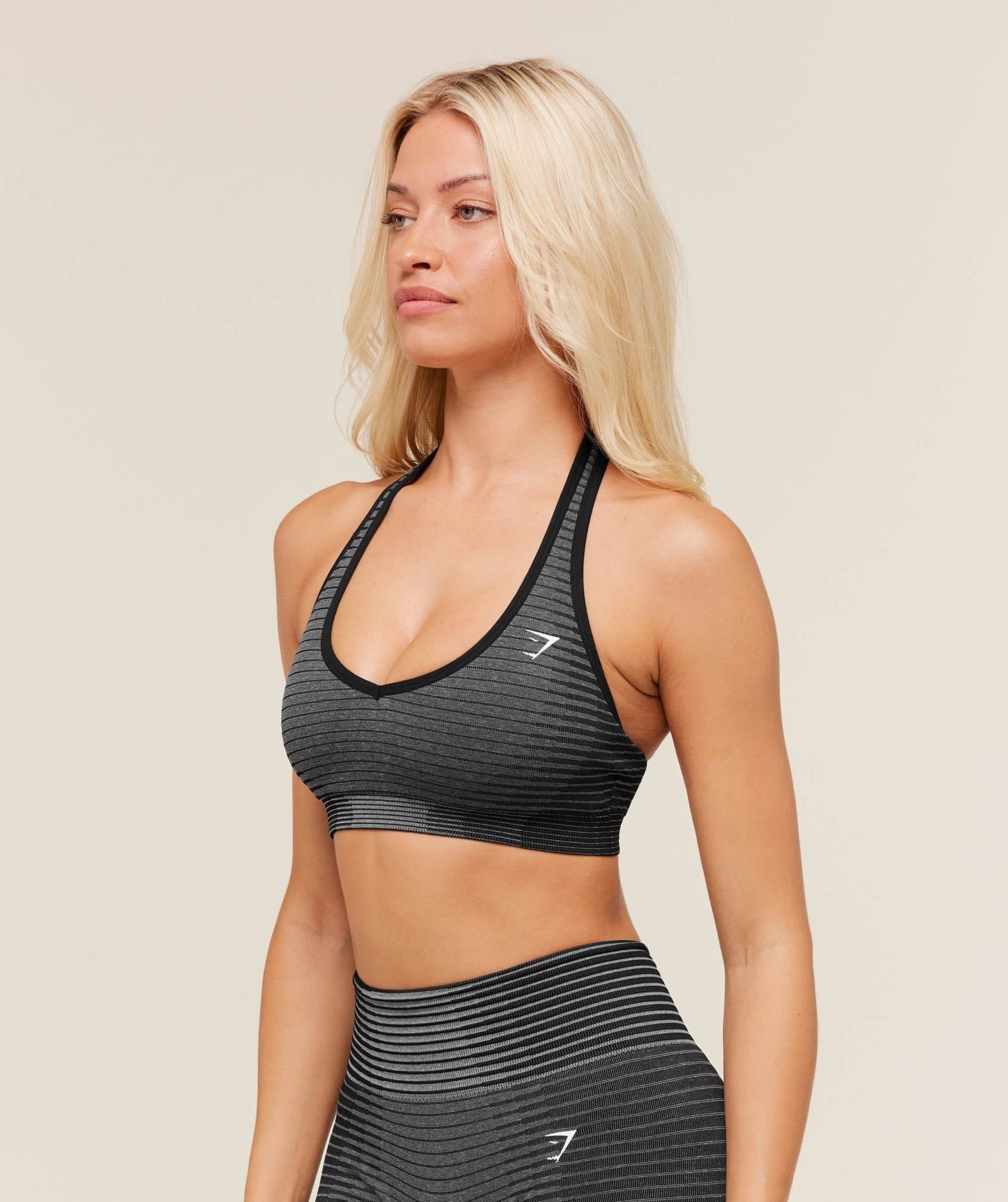 Gymshark Sport Seamless Sports Bra - Grey/Black