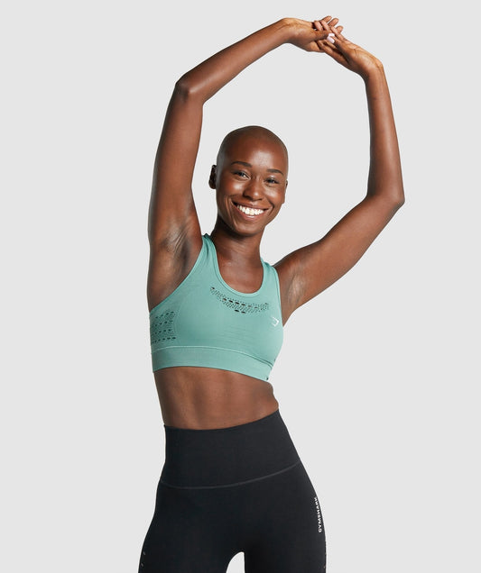 Gymshark Energy Seamless Sports Bra - Light Green
