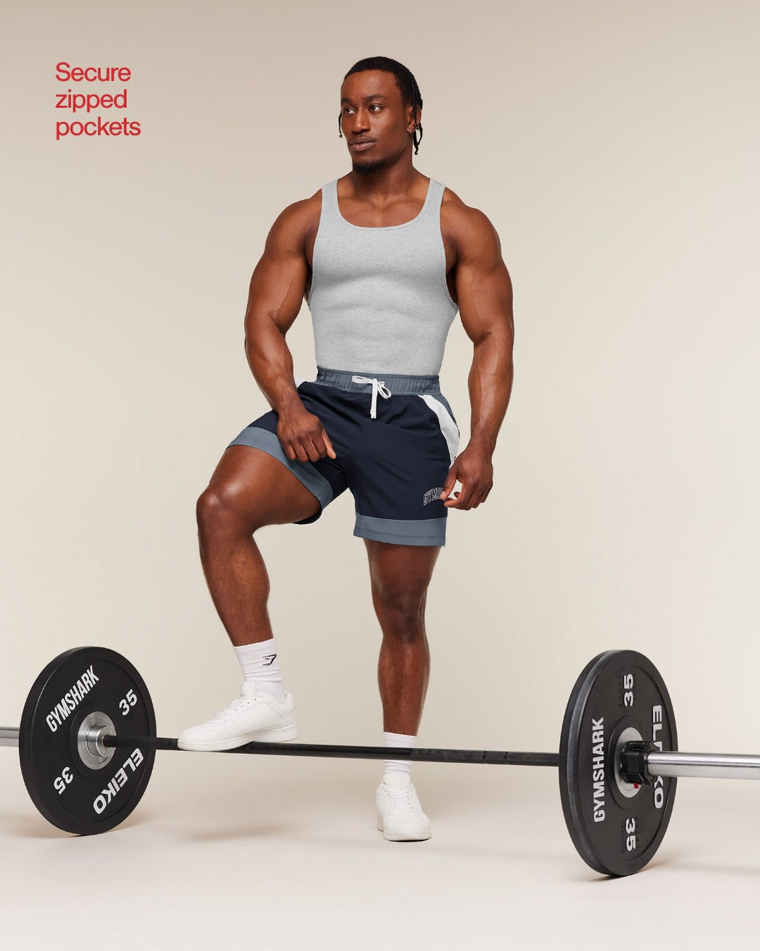 Gymshark Collegiate Tech Shorts - Iron Blue
