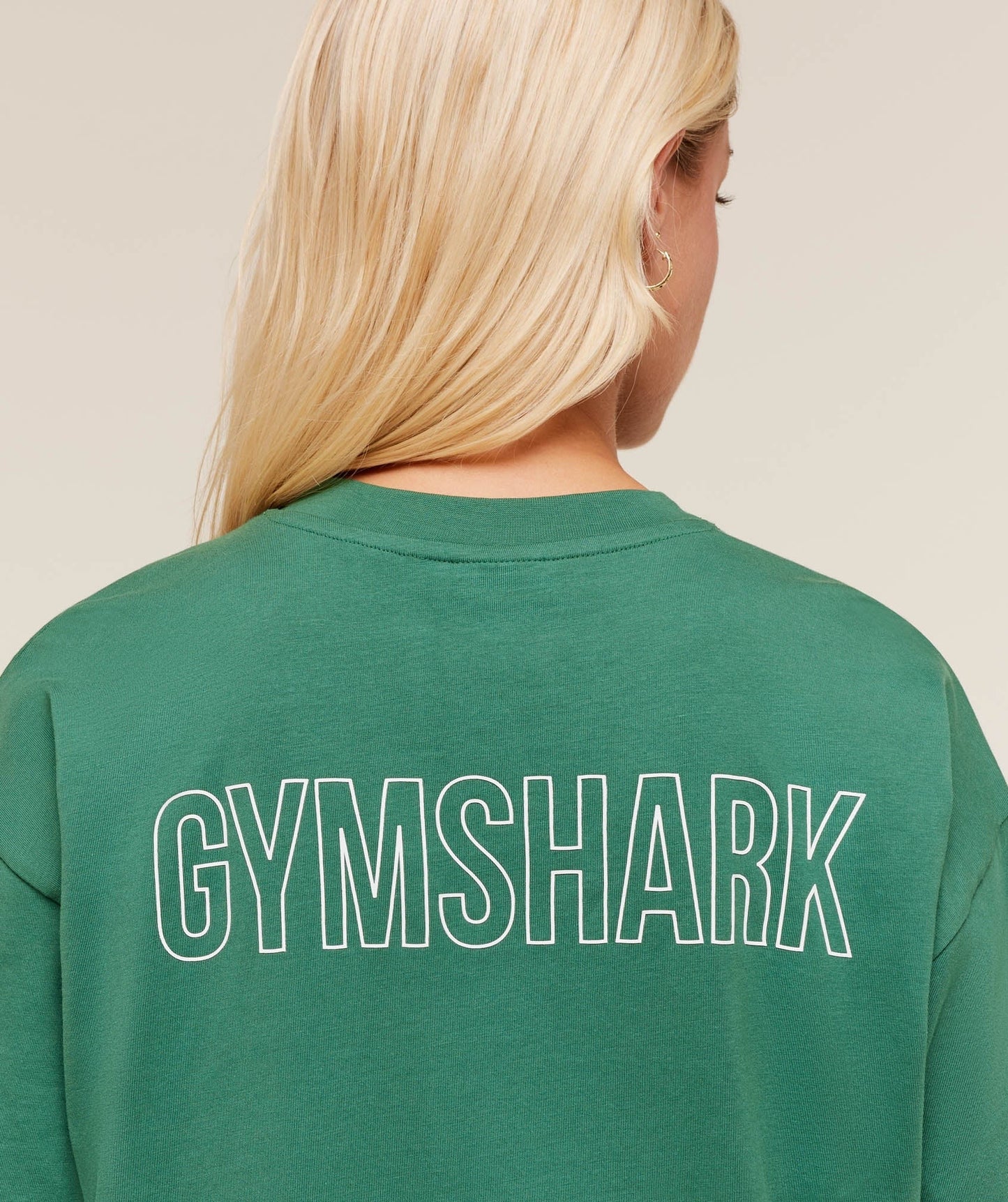 Gymshark Trace Graphic Oversized T-Shirt - Lift Green