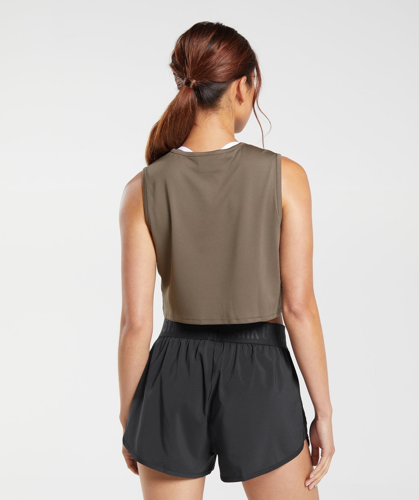 Gymshark Training Crop Tank - Camo Brown