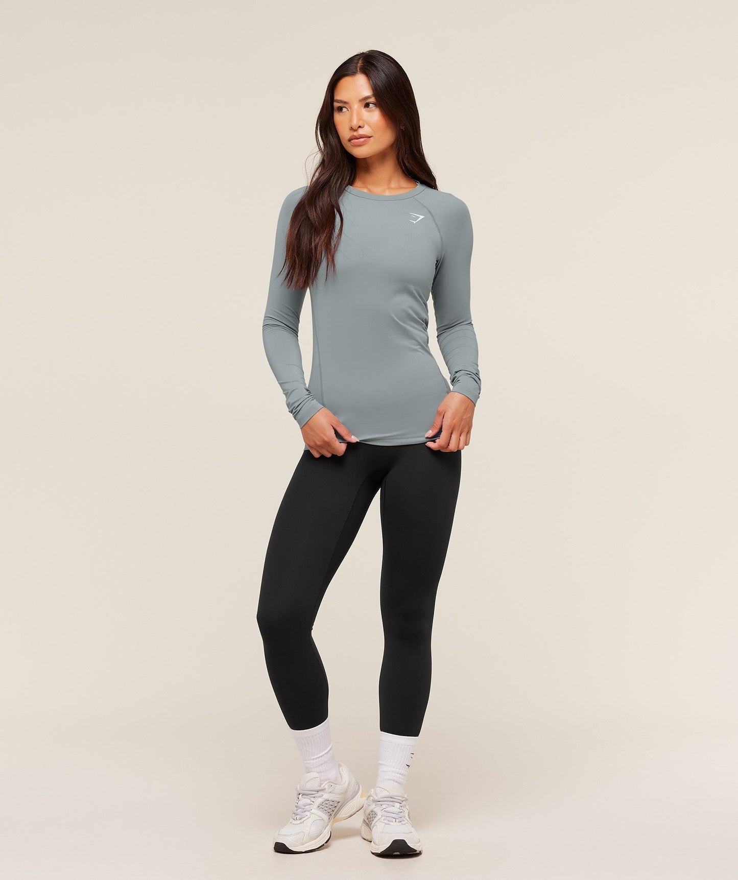 Gymshark Training Baselayer Long Sleeve Top - Denim Grey