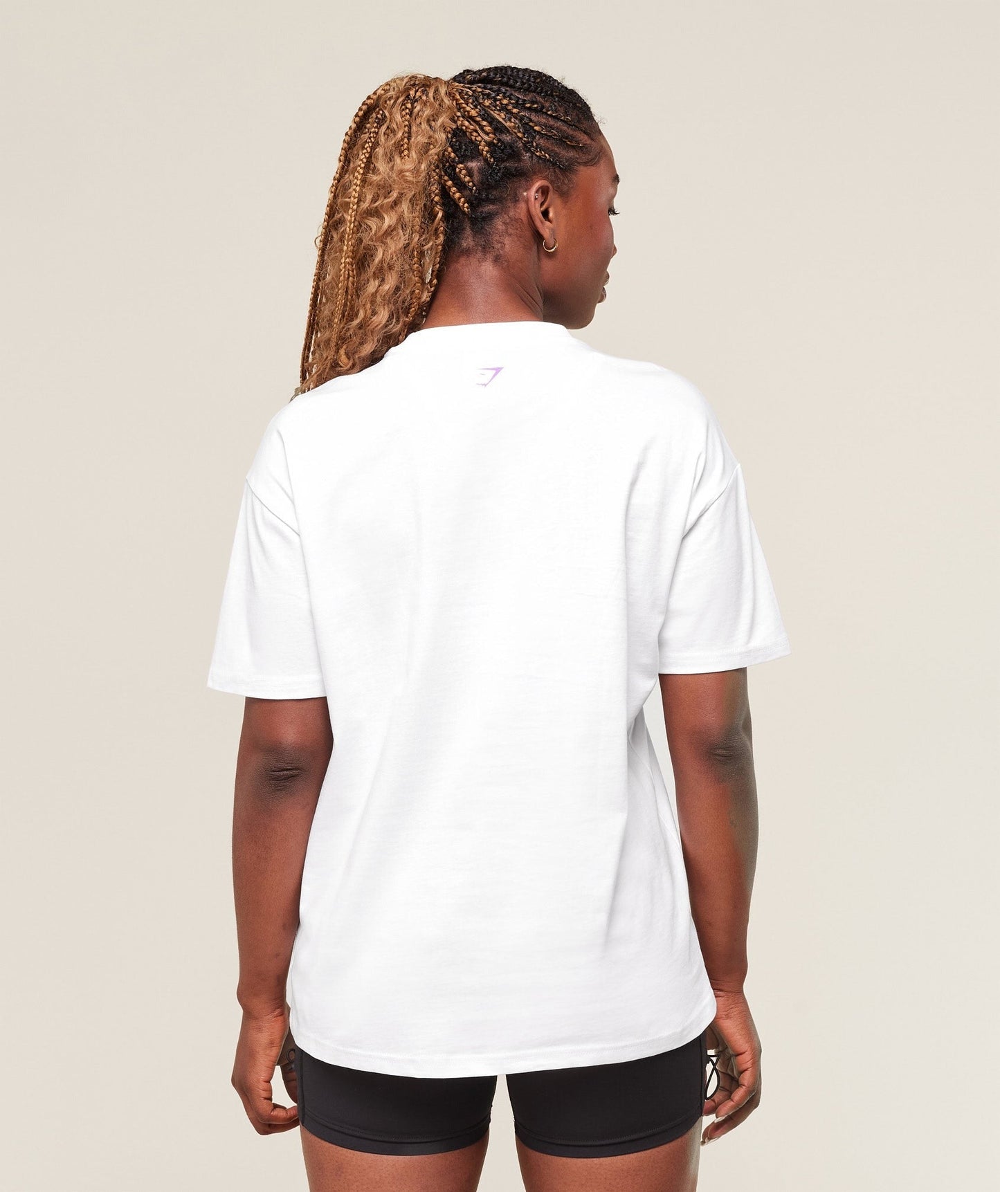 Gymshark Heavy Duty Graphic Oversized T-Shirt - White