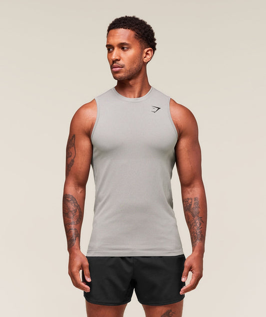 Gymshark Vital Tank - Light Grey/Smokey Grey