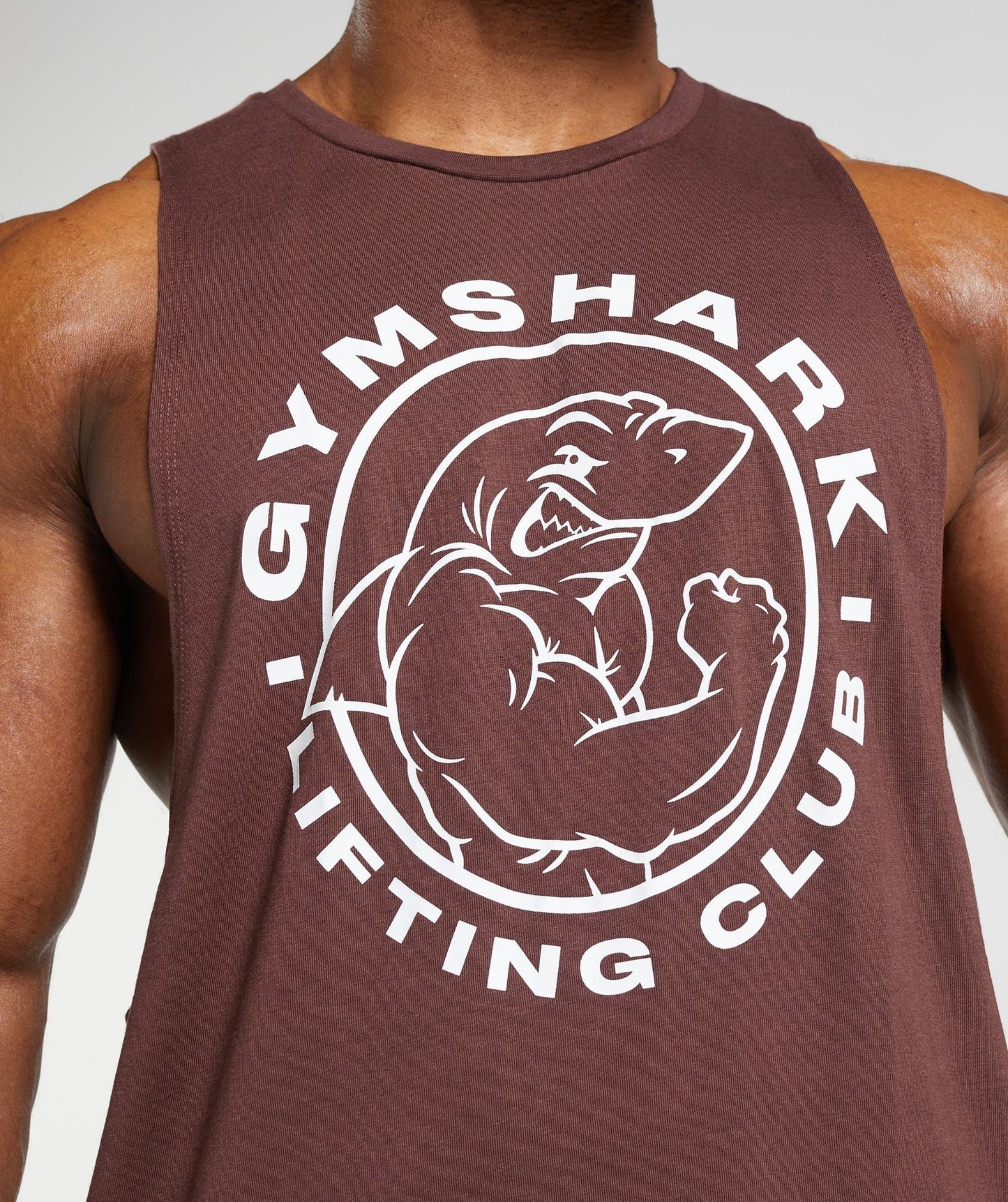 Gymshark Legacy Drop Arm Tank - Cherry Brown
