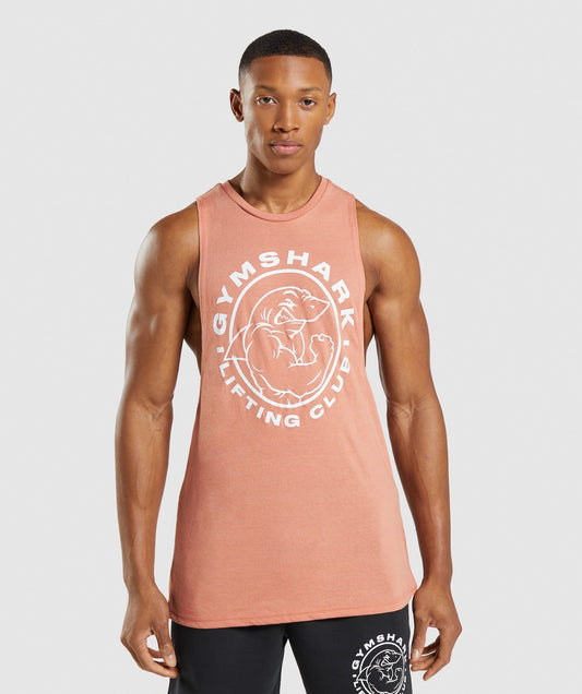 Gymshark Legacy Drop Arm Tank - Nevada Pink