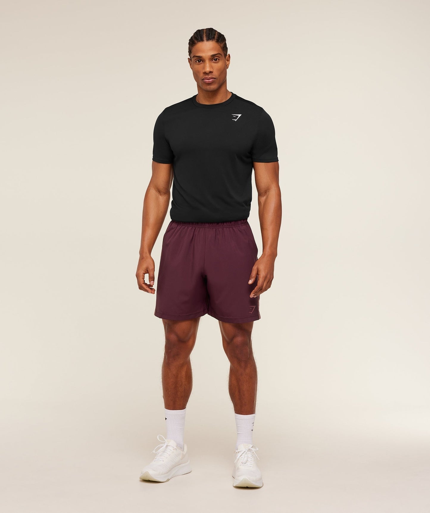 Gymshark Sport 7" Shorts - Impact Burgundy/Reset Pink