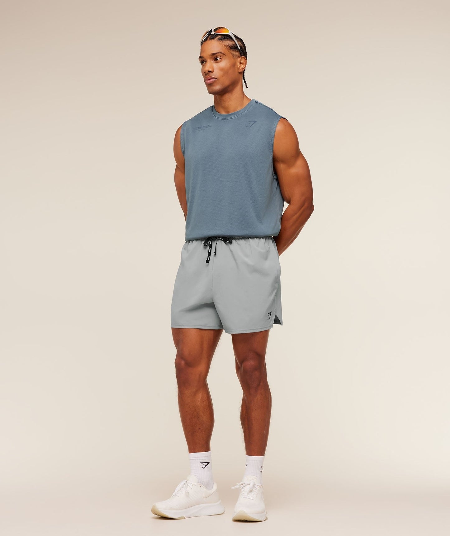 Gymshark Conditioning Club Washed Tank - Iron Blue/Wash